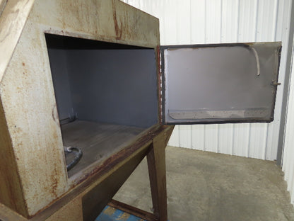Trinco 40X40 Sand Blaster Cabinet Direct Pressure 40x40x30" Dry Blast 120V Dust