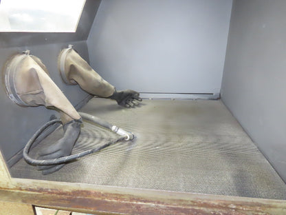 Trinco 40X40 Sand Blaster Cabinet Direct Pressure 40x40x30" Dry Blast 120V Dust