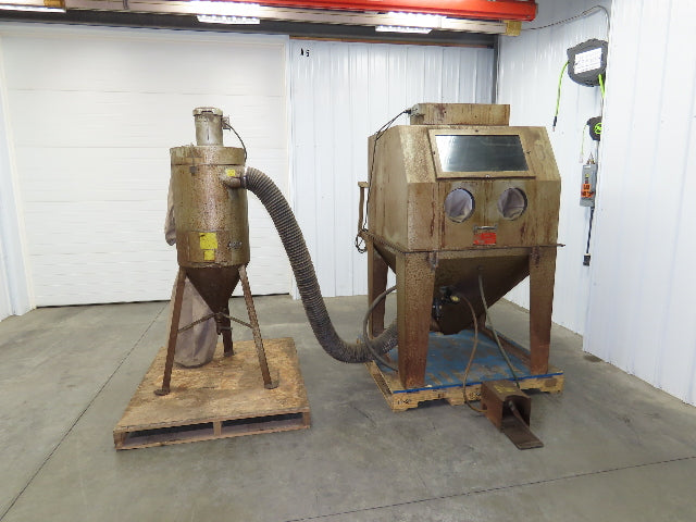 Trinco 40X40 Sand Blaster Cabinet Direct Pressure 40x40x30" Dry Blast 120V Dust