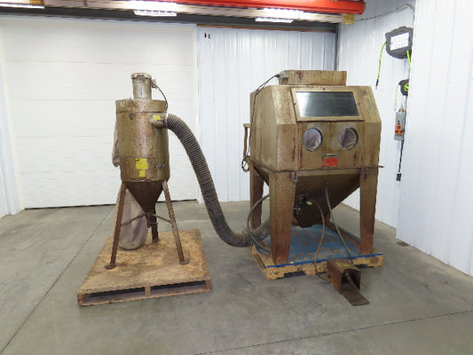 Trinco 40X40 Sand Blaster Cabinet Direct Pressure 40x40x30" Dry Blast 120V Dust