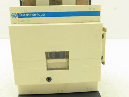 Telemecanique LC1D150 Contactor 250 Amp 3 Lug (1) Terminal Block LA9D Included