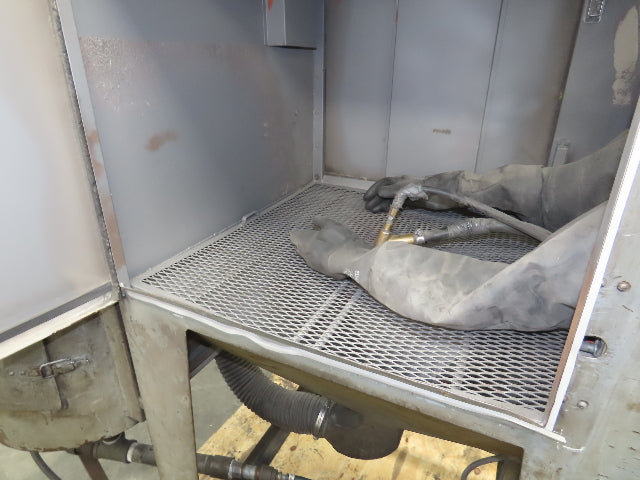 Hammond DRY-30 Sand Blaster Cabinet Dry Shot Peen 30x30x24" Dry Blast 230/460V