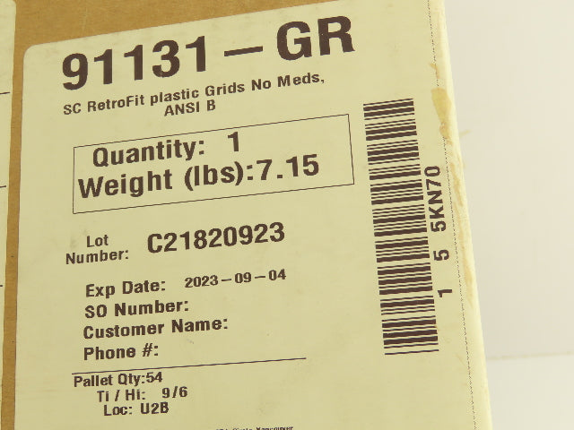 First Aid Only 55KN70 First Aid Kit Retrofit SmartCompliance Plastic Grids