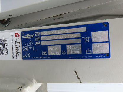 Cascade 45E-PHS-683 Forklift Push Pull Attachment 4500 LB Cap 48" Slip Sheet