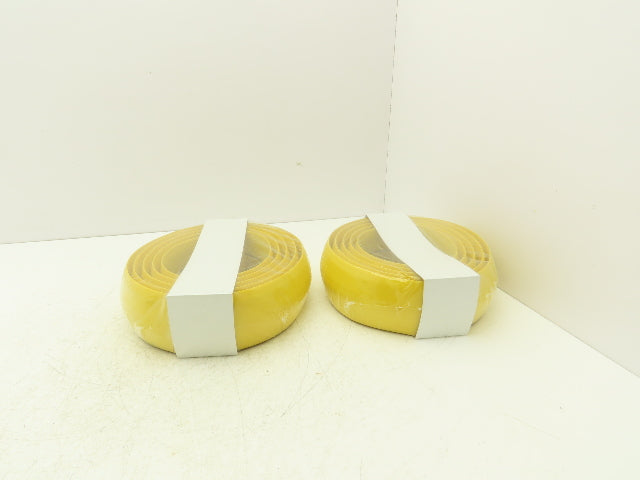 Uline H-4126Y Tapered Pre-Slit Cord Protector 10' Standard, Yellow PVC Lot of 2