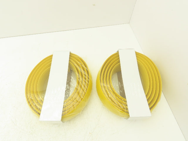 Uline H-4126Y Tapered Pre-Slit Cord Protector 10' Standard, Yellow PVC Lot of 2