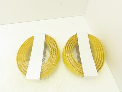 Uline H-4126Y Tapered Pre-Slit Cord Protector 10' Standard, Yellow PVC Lot of 2