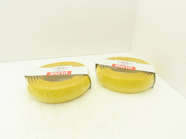 Uline H-4126Y Tapered Pre-Slit Cord Protector 10' Standard, Yellow PVC Lot of 2
