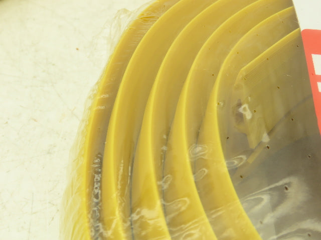 Uline H-4126Y Tapered Pre-Slit Cord Protector 10' Standard, Yellow PVC Lot of 3