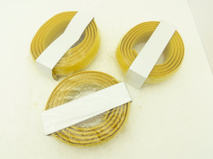 Uline H-4126Y Tapered Pre-Slit Cord Protector 10' Standard, Yellow PVC Lot of 3