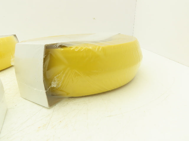 Uline H-4126Y Tapered Pre-Slit Cord Protector 10' Standard, Yellow PVC Lot of 3