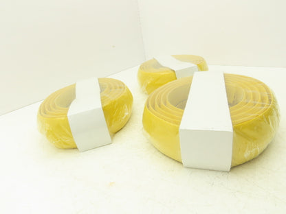 Uline H-4126Y Tapered Pre-Slit Cord Protector 10' Standard, Yellow PVC Lot of 3