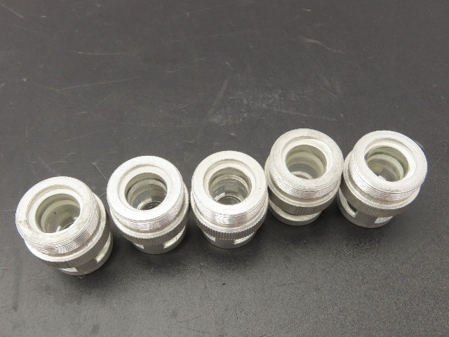 Killark Electric 6091 Pilot Light Cover w/Clear Lens Aluminum Housing Lot Of 5