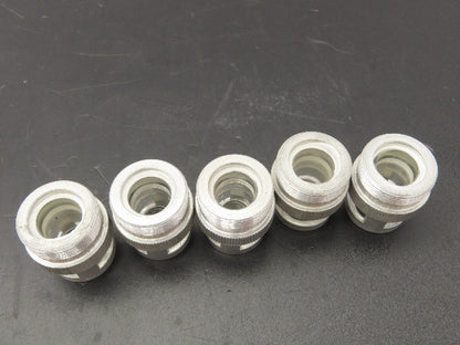 Killark Electric 6091 Pilot Light Cover w/Clear Lens Aluminum Housing Lot Of 5