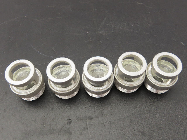 Killark Electric 6091 Pilot Light Cover w/Clear Lens Aluminum Housing Lot Of 5