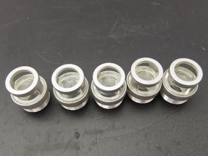 Killark Electric 6091 Pilot Light Cover w/Clear Lens Aluminum Housing Lot Of 5