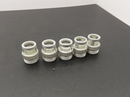 Killark Electric 6091 Pilot Light Cover w/Clear Lens Aluminum Housing Lot Of 5