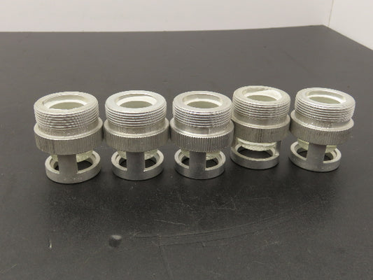 Killark Electric 6091 Pilot Light Cover w/Clear Lens Aluminum Housing Lot Of 5