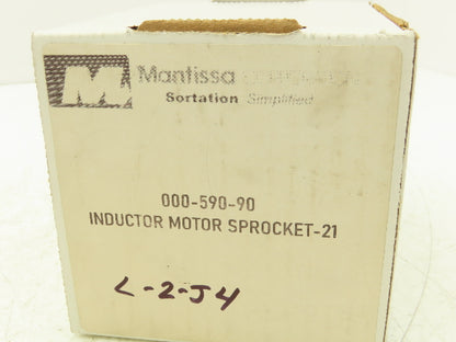 Mantissa 000-590-90D Inductor Motor Sprocket 21 Tooth 1-1/16" W  .6260/.6265