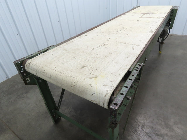 Buschmann 29"x 9' Slider Bed Conveyor 24"Belt 115/230V 1PH 32FPM Chain Drive