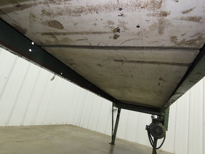 Buschmann 29"x 9' Slider Bed Conveyor 24"Belt 115/230V 1PH 32FPM Chain Drive