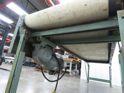 Buschmann 29"x 9' Slider Bed Conveyor 24"Belt 115/230V 1PH 32FPM Chain Drive