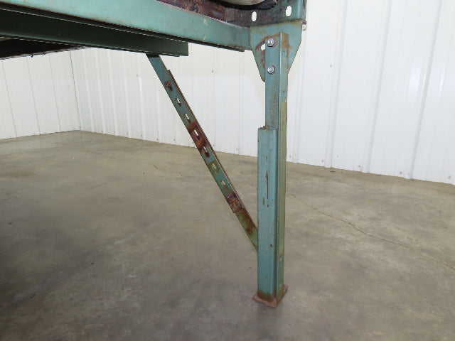 Buschmann 29"x 9' Slider Bed Conveyor 24"Belt 115/230V 1PH 32FPM Chain Drive