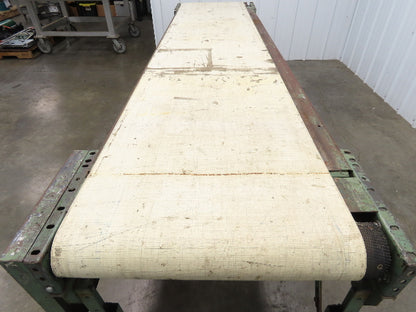 Buschmann 29"x 9' Slider Bed Conveyor 24"Belt 115/230V 1PH 32FPM Chain Drive