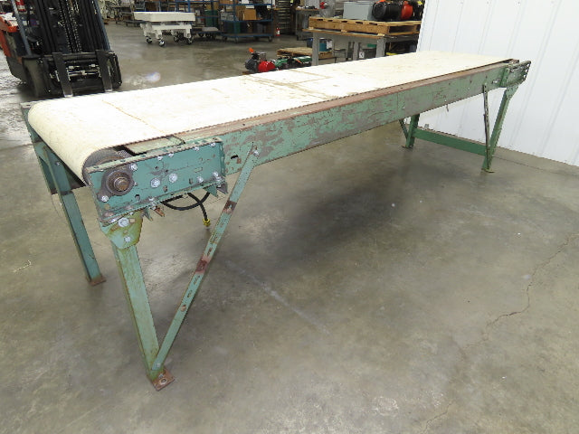 Buschmann 29"x 9' Slider Bed Conveyor 24"Belt 115/230V 1PH 32FPM Chain Drive