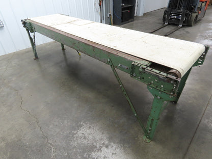 Buschmann 29"x 9' Slider Bed Conveyor 24"Belt 115/230V 1PH 32FPM Chain Drive