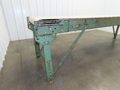 Buschmann 29"x 9' Slider Bed Conveyor 24"Belt 115/230V 1PH 32FPM Chain Drive