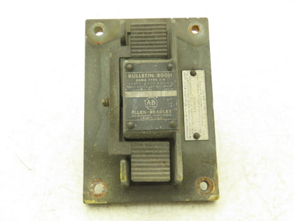 Allen Bradley X-385416 Start Stop Pushbutton Station 600V & 800H-Z31819 Contacts