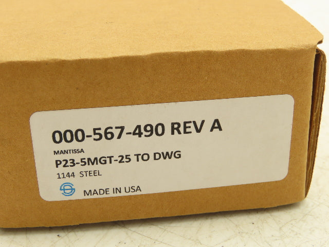 Mantissa 000-567-490 Rev A Inductor Motor Sprocket 23 Tooth 1-1/16"W .6260/.6265