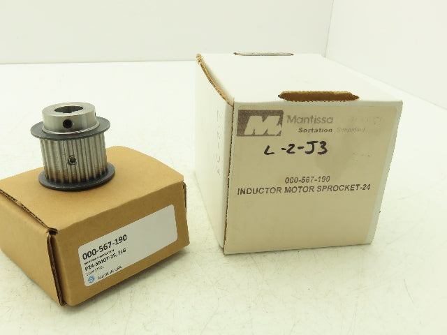 Mantissa 000-567-190 Inductor Motor Sprocket 24 Tooth 1-1/16" W
