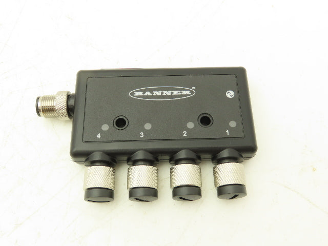 Banner R90C-4B21-KQ 4 Port Discrete Interface Bimodal  IO-Link Hub M12 18-30VDC