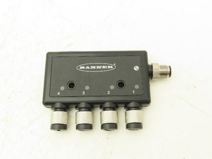Banner R90C-4B21-KQ 4 Port Discrete Interface Bimodal  IO-Link Hub M12 18-30VDC