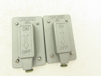 Appleton FSK1VTS External Operated Switch Weatherproof Device Box Cover Lot Of 2