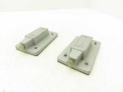Appleton FSK1VTS External Operated Switch Weatherproof Device Box Cover Lot Of 2