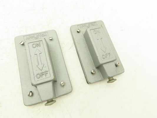Appleton FSK1VTS External Operated Switch Weatherproof Device Box Cover Lot Of 2