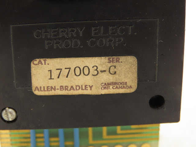 Allen Bradley 177003 Thumbwheel Switch Comprised Of (3) T11-54A Switches 0-9