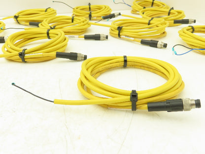Phoenix Contact 1406281 3-Pin 3 Wire 2 Meter Cable Straight M8 Plug Lot of 16