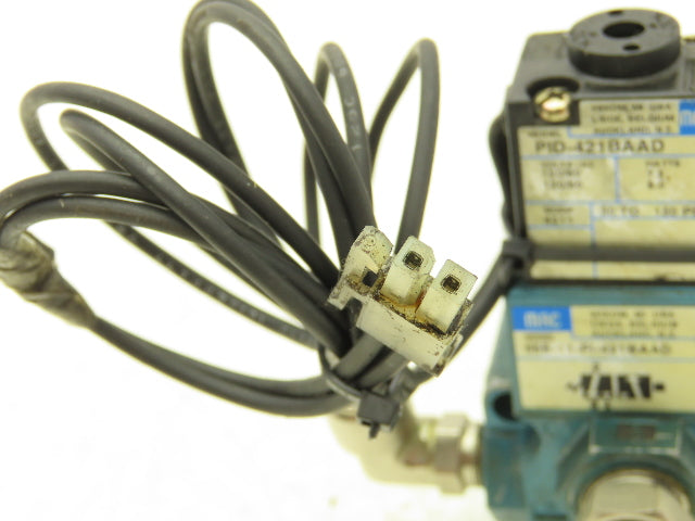 MAC 55B-11-PI-421BAAD Pneumatic Solenoid Valve 1/4"npt 120V PID-421BAAD