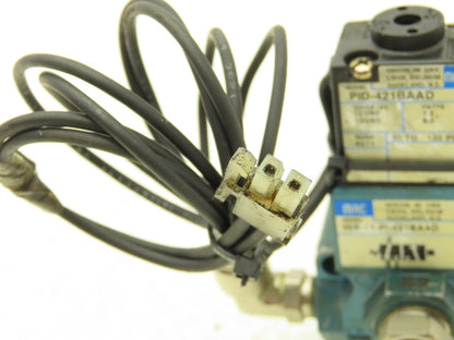MAC 55B-11-PI-421BAAD Pneumatic Solenoid Valve 1/4"npt 120V PID-421BAAD