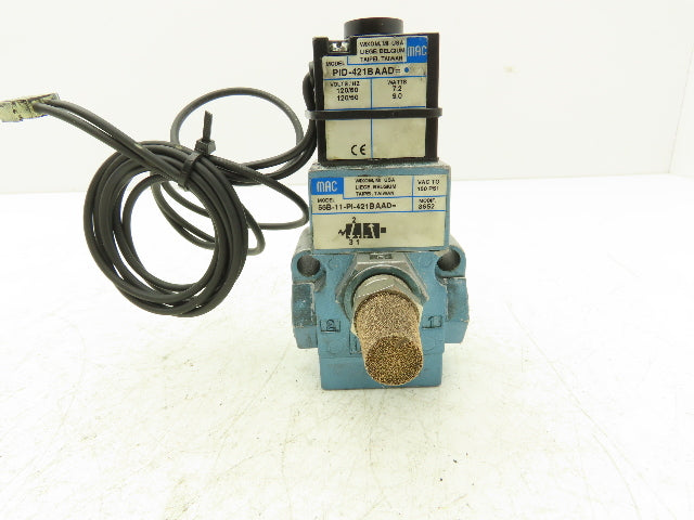 MAC 55B-11-PI-421BAAD Pneumatic Solenoid Valve 1/4"npt 120V PID-421BAAD