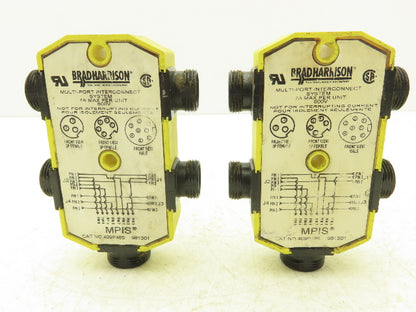 Brad Harrison 409P485 Multi-Port Interconnect System 4 Port 600V 7A Lot Of 2