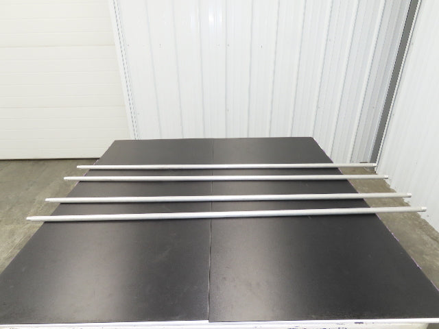 Kaiser B241-16 Aluminum 6061-T6 Seamless 1/2" Sch 40 Pipe 60" Threaded Lot of 4