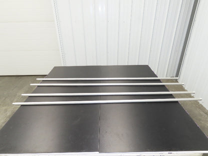 Kaiser B241-16 Aluminum 6061-T6 Seamless 1/2" Sch 40 Pipe 60" Threaded Lot of 4