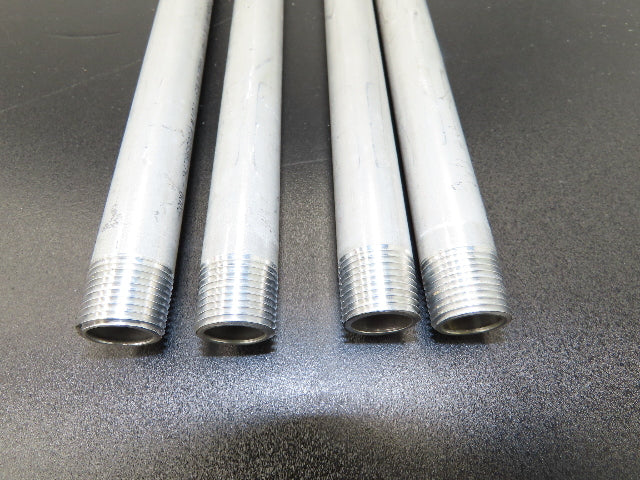 Kaiser B241-16 Aluminum 6061-T6 Seamless 1/2" Sch 40 Pipe 60" Threaded Lot of 4