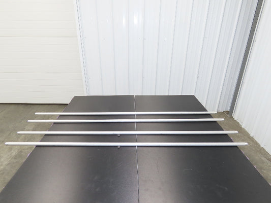 Kaiser B241-16 Aluminum 6061-T6 Seamless 1/2" Sch 40 Pipe 60" Threaded Lot of 4