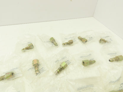Weatherhead C-4-85 Bulkhead Tube Adapter 3/8" 37 Deg Tube to 1/4" NPT Lot of 23